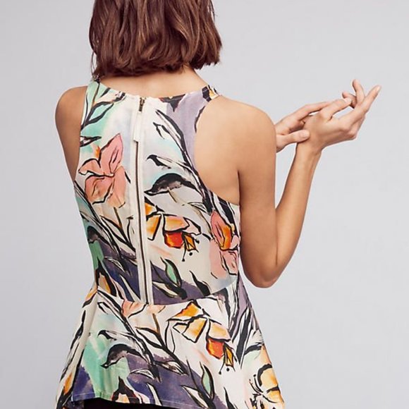 Anthropologie HD in Paris Lucille peplum tank top - Picture 2 of 7